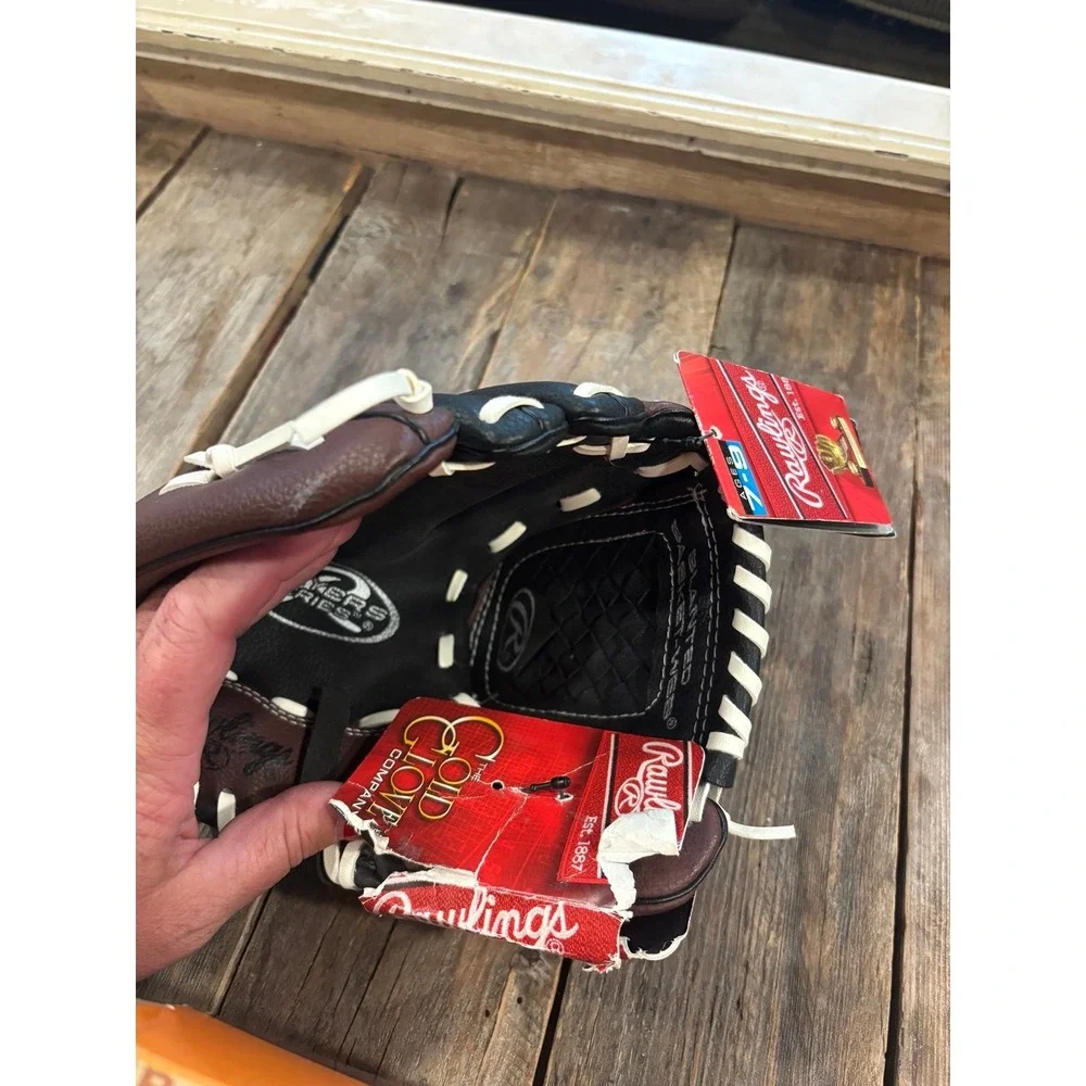 Rawlings Players Series 10.5 Inch Youth Baseball Glove‎ PL105BB Black Brown NEW